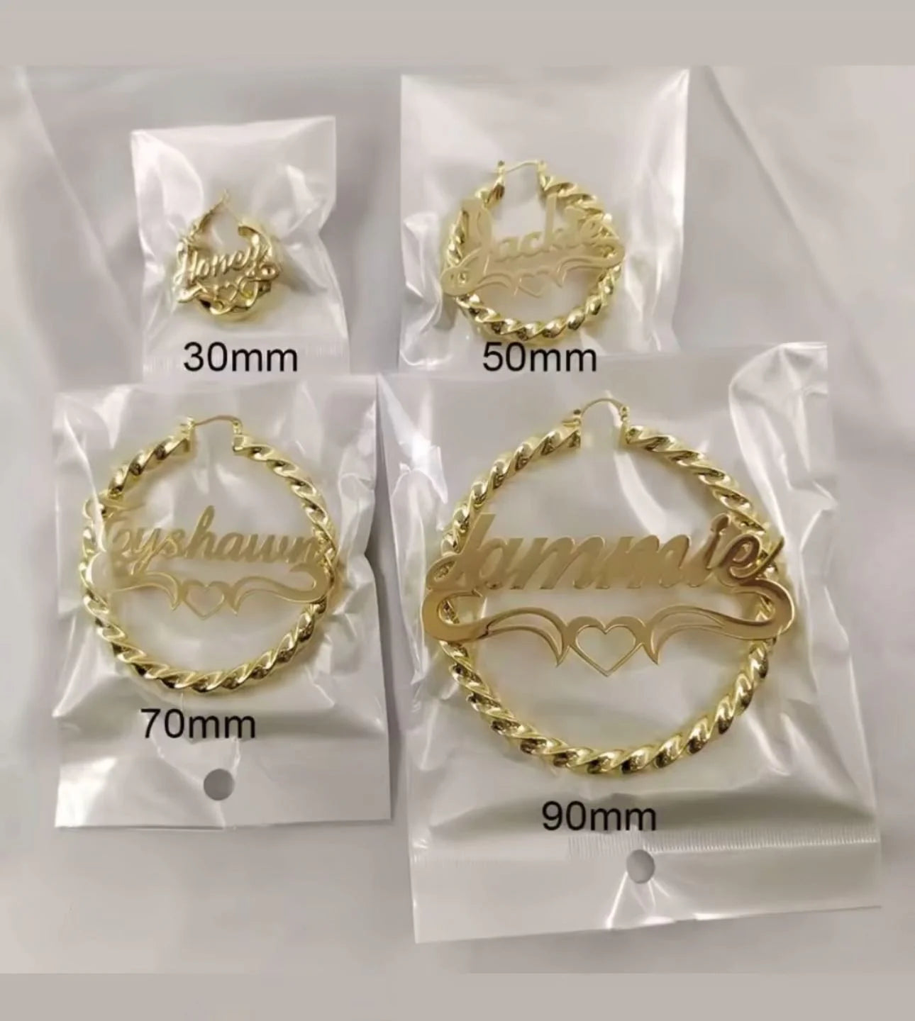 Custom Nameplate Earrings